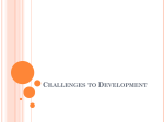 Challenges to Development