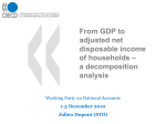 From GDP to adjusted net disposable income of households