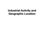 Industrial Activity and Geographic Location