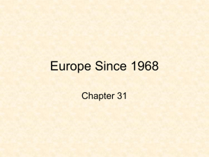 Europe Since 1968