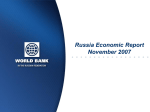Russia Recent Economic Developments and Medium