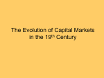 The Development of Capital Markets
