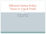 Efficient Carbon Policy: Taxes vs. Cap & Trade