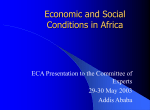 Economic and Social Conditions in Africa
