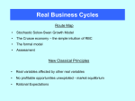 Real Business Cycles