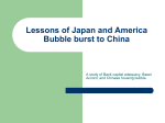 Lessons of Japan and America Bubble burst to China
