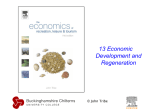 13 Economic Development and Regeneration