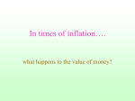 In Times of inflation….