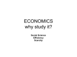 Economics what and why?