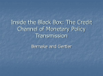 Inside the Black Box: The Credit Channel of Monetary Policy