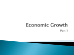 Economic Growth - University of St. Thomas