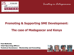 Promoting and supporting SME development – the case of Kenya