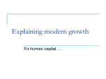 Human Capital as the Source of Modern Growth
