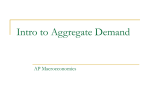Intro to Aggregate Demand