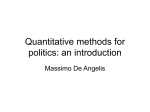 Quantitative methods for politics: an introduction