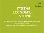 It`s the Economy, Stupid