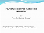 Political Economy of Tax Reforms in Pakistan