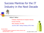 Success Mantras for the - Computer Science