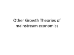 Lecture Note #5 Other Growth Theories