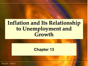 Inflation And Its Relationship To Unemployment And Growth