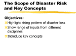 The Scope of Disaster Risk and Key Concepts