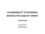 VULNERABILITY TO EXTERNAL SHOCKS:THE CASE OF TURKEY