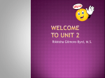WeLCOME to unit two