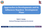 Approaches to Developments and its influences Nepalese