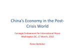 Bottelier Presentation - Carnegie Endowment for International Peace
