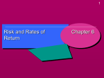 Chapter 6-Risk and Rates of Return