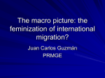 The macro picture: the feminization of international