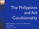 Sectoral conditionalities - VUFO