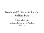 Trends and Problems in Latvian Welfare State
