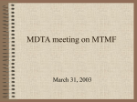 MDTA meeting on MTMF