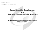 Reshaping Chinese official statistics