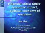 Socio-Economic Impact, Political Economy of Response