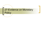 27-Evidence on Monetary Policy