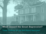 What caused the Great Depression?