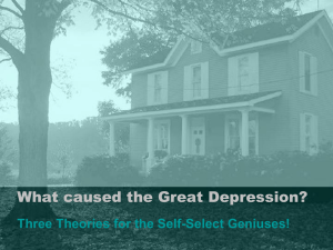 What caused the Great Depression?