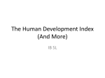 The Human Development Index - Geog