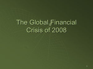 The Global Financial Crisis