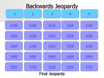 Jeopardy powerpoint review