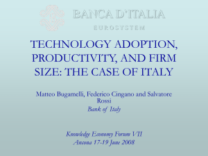 technology and competitiveness of italian firms