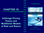 CHAPTER 10 investments Arbitrage Pricing Theory and Multifactor