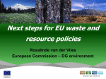 Next steps for EU waste and resource policies Rosalinde