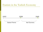 Etatism in the Turkish Economy