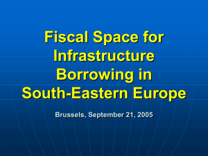Fiscal Space for Infrastructure Borrowing in South