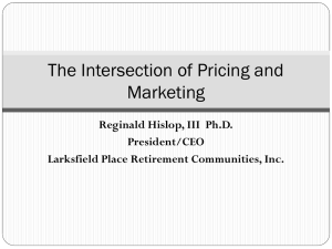 Intersection of Pricing and Marketing