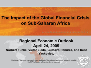 Impact Of The Crisis On The Financial Systems in AFR