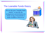 The Loanable Funds theory